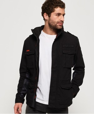 Superdry Black Label Rookie Classic Férfi Kabát Fekete | THRMU0372